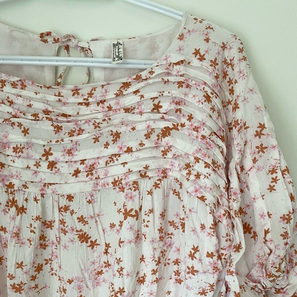 Free People Puff Sleeve Blouse Bodysuit - Picture 5 of 7